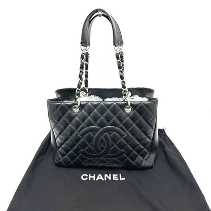 Chanel Calfskin Black Handbags