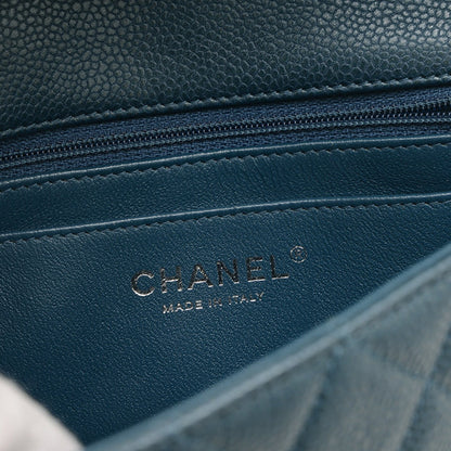 Chanel Calfskin Blue Shoulder Bags