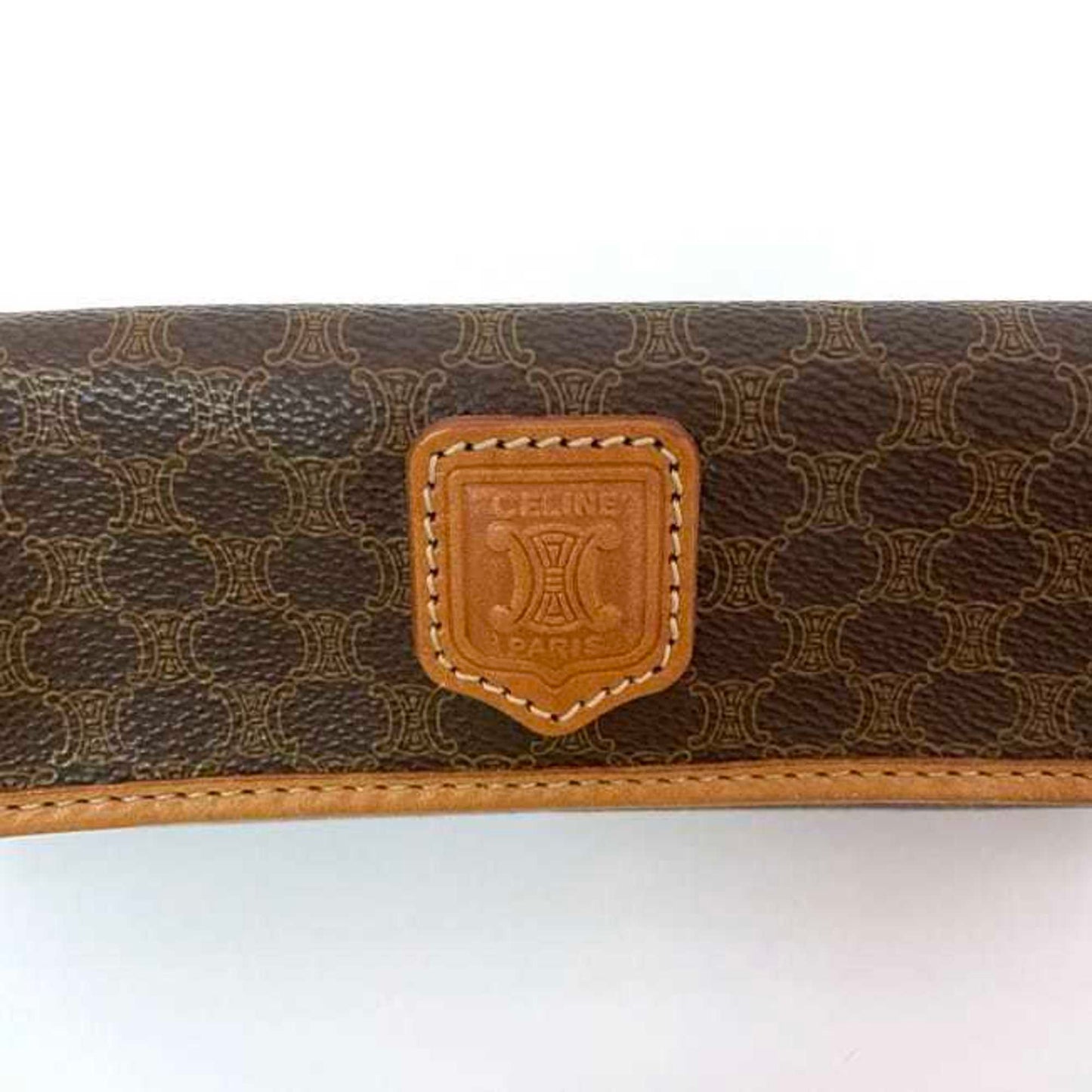 Celine Pvc Brown Clutch Bags
