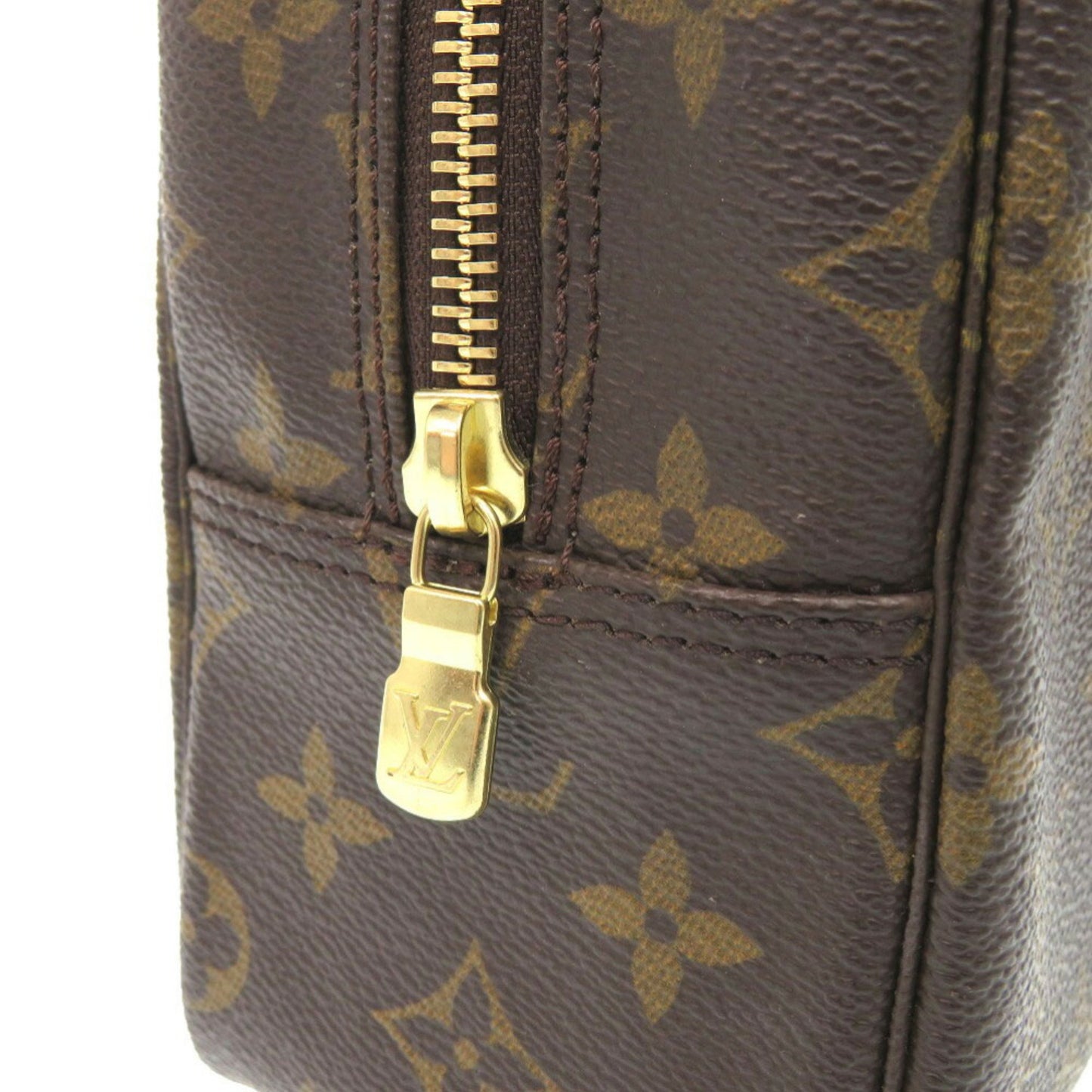 Louis Vuitton Monogram Canvas Brown Clutch Bags