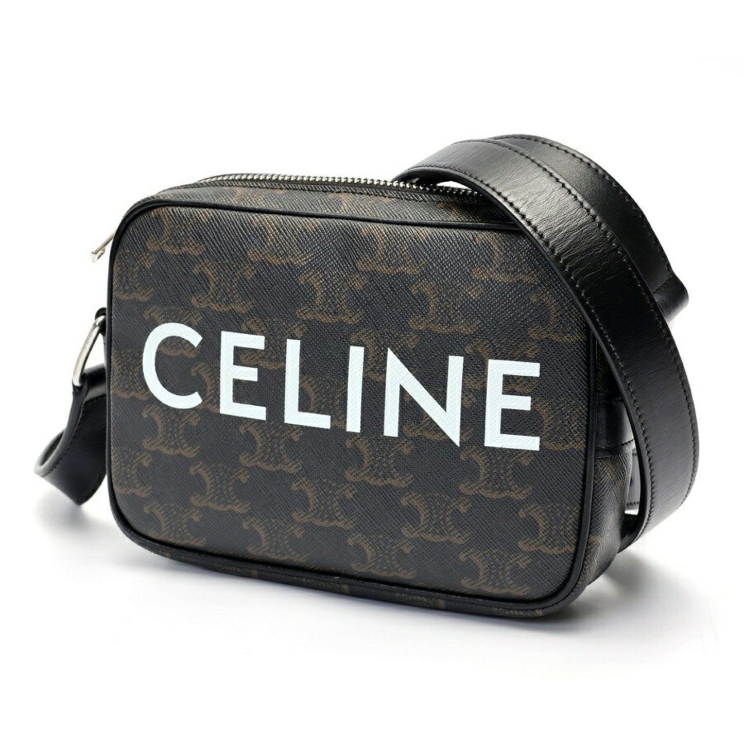Celine Canvas Brown Shoulder Bags