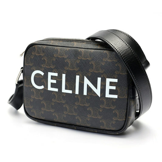 Celine Canvas Brown Shoulder Bags