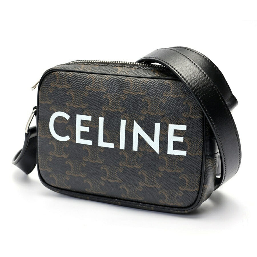 Celine Canvas Brown Shoulder Bags