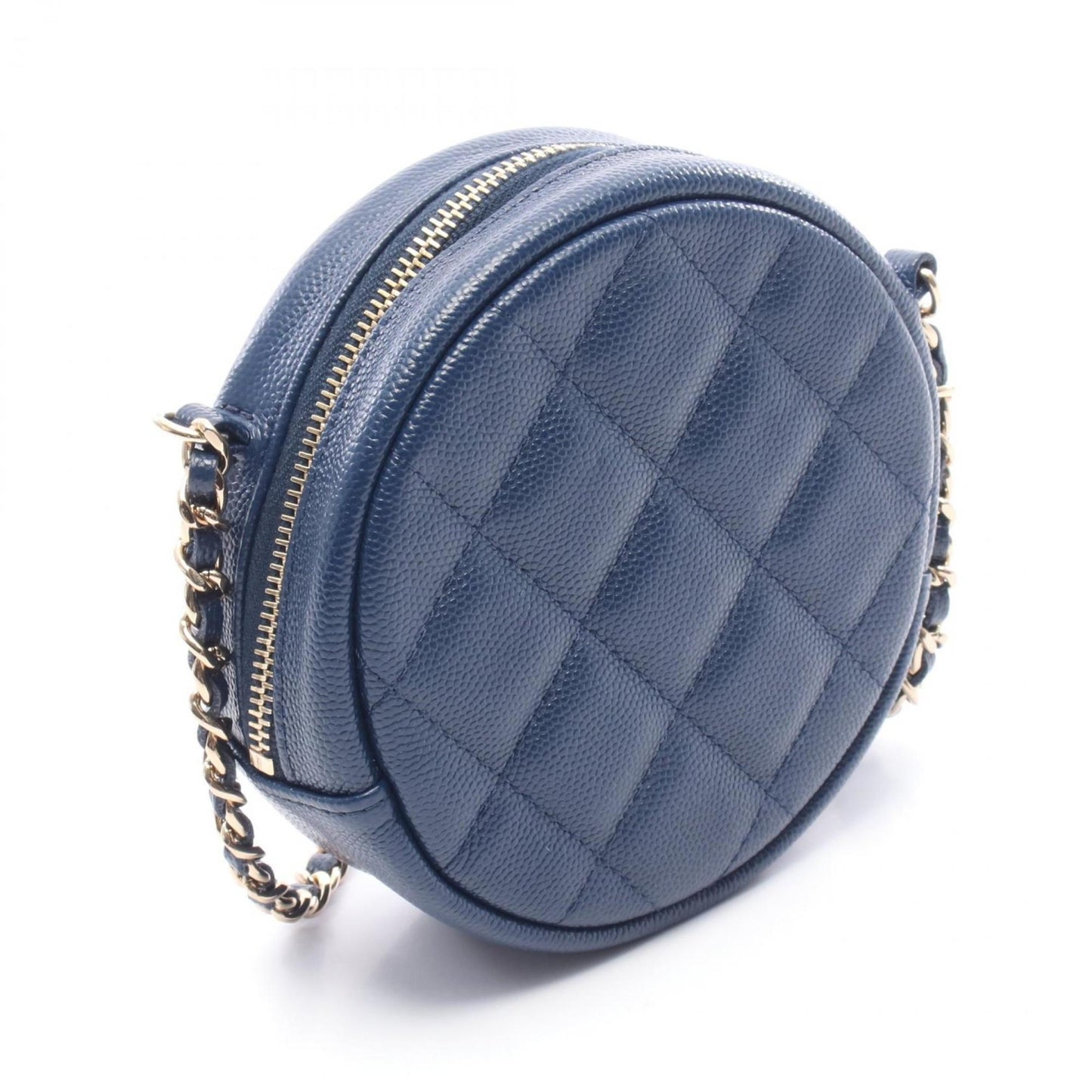 Chanel Calfskin Blue Shoulder Bags