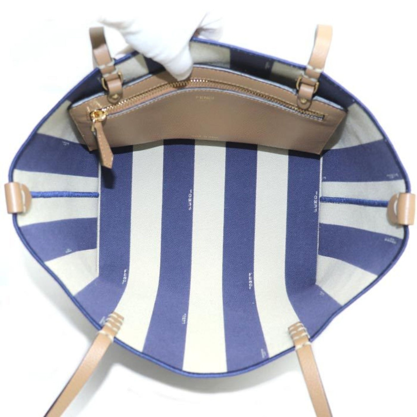 Fendi Canvas Blue Tote Bags