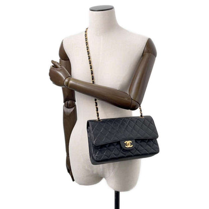 Chanel Calfskin Black Shoulder Bags