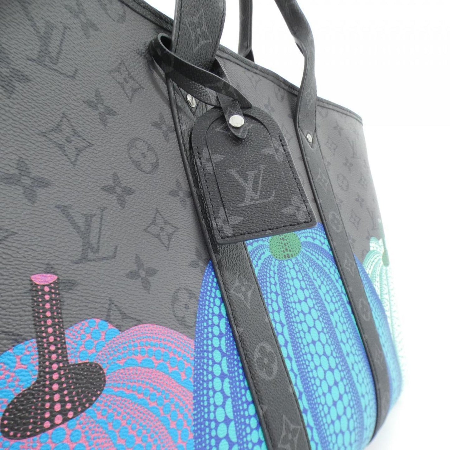 Louis Vuitton Coated Canvas Black Handbags