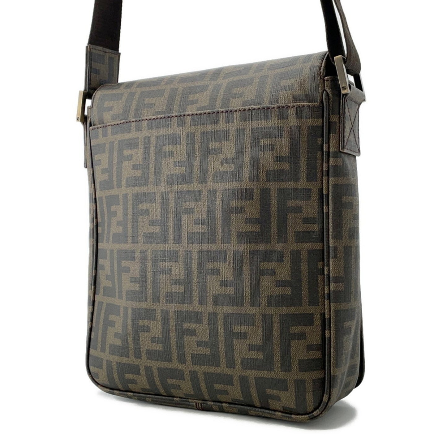 Fendi Pvc Brown Shoulder Bags
