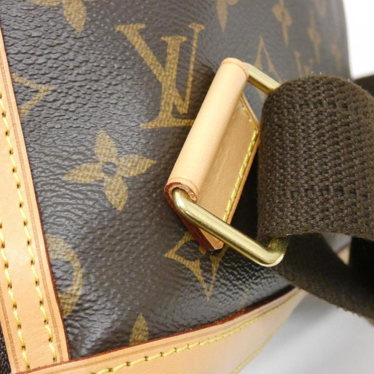 Louis Vuitton Coated Canvas Brown Backpacks