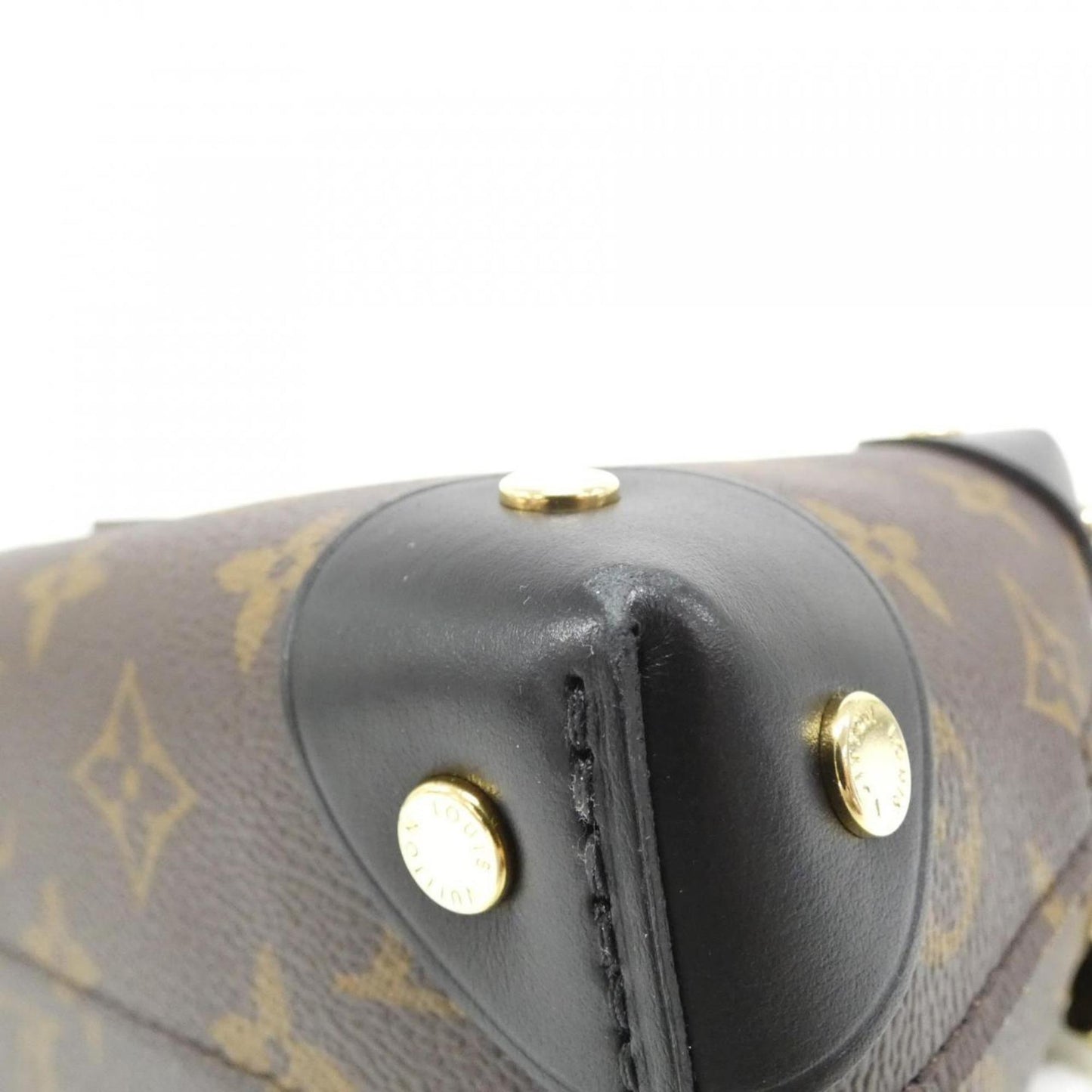 Louis Vuitton Coated Canvas Black Handbags