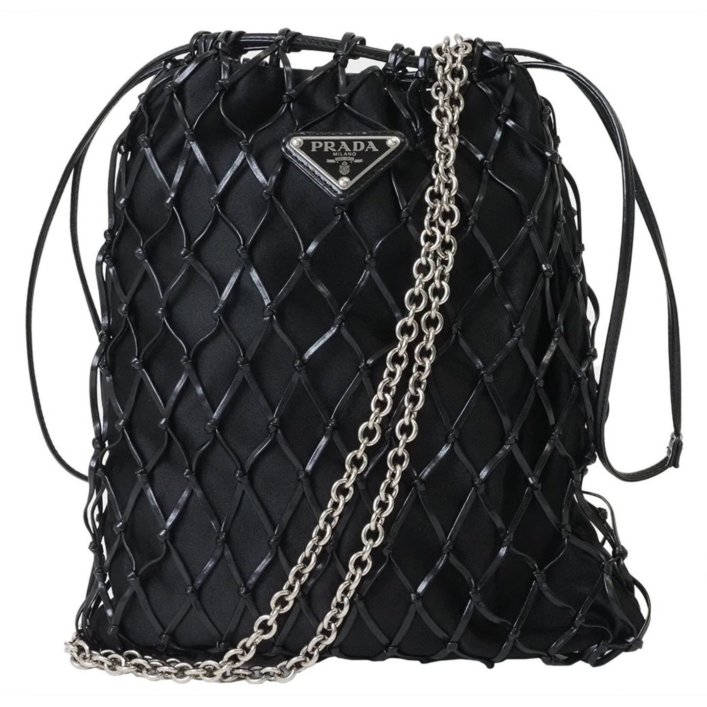 Prada Satin Black Clutch Bags