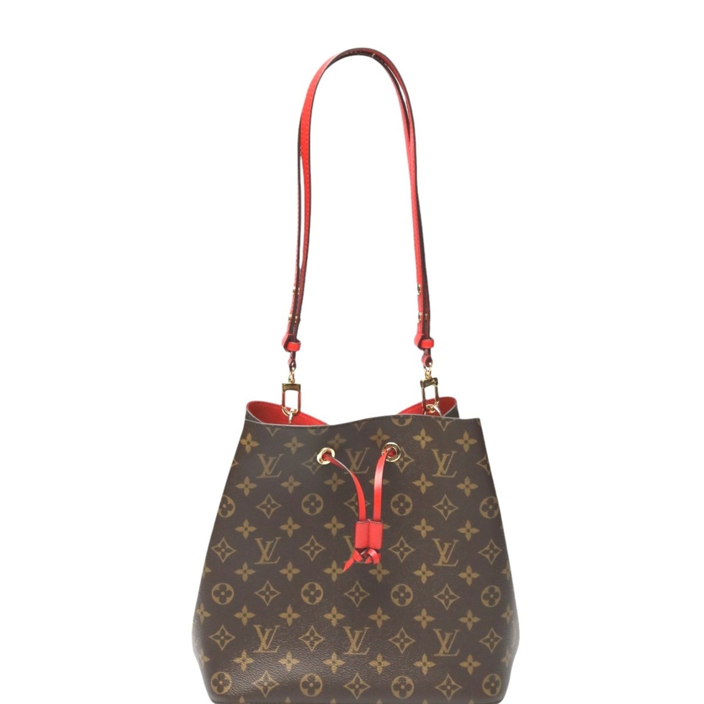 Louis Vuitton Monogram Canvas Red Shoulder Bags