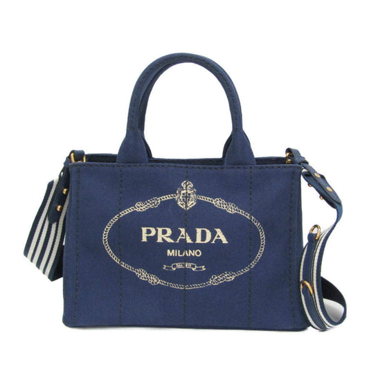 Prada Canvas Blue Shoulder Bags