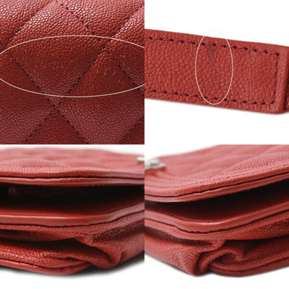 Chanel Calfskin Red Shoulder Bags