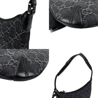 Gucci Denim Black Shoulder Bags