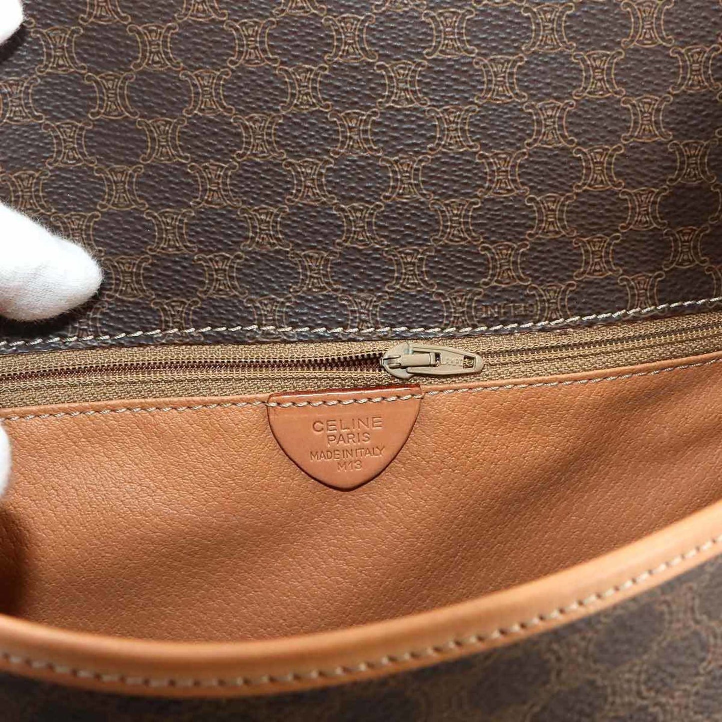 Celine Pvc Brown Shoulder Bags