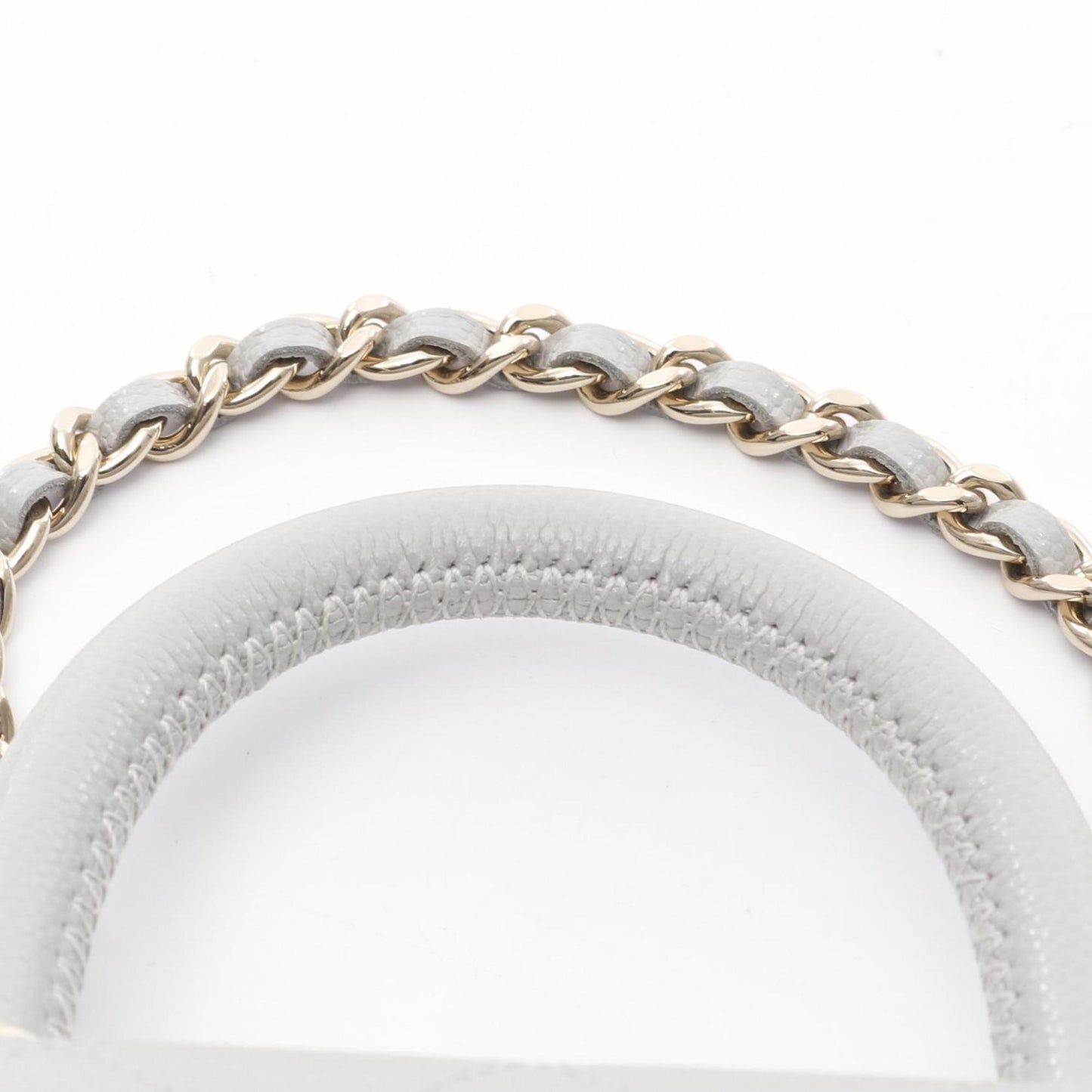 Chanel Calfskin Gray Shoulder Bags