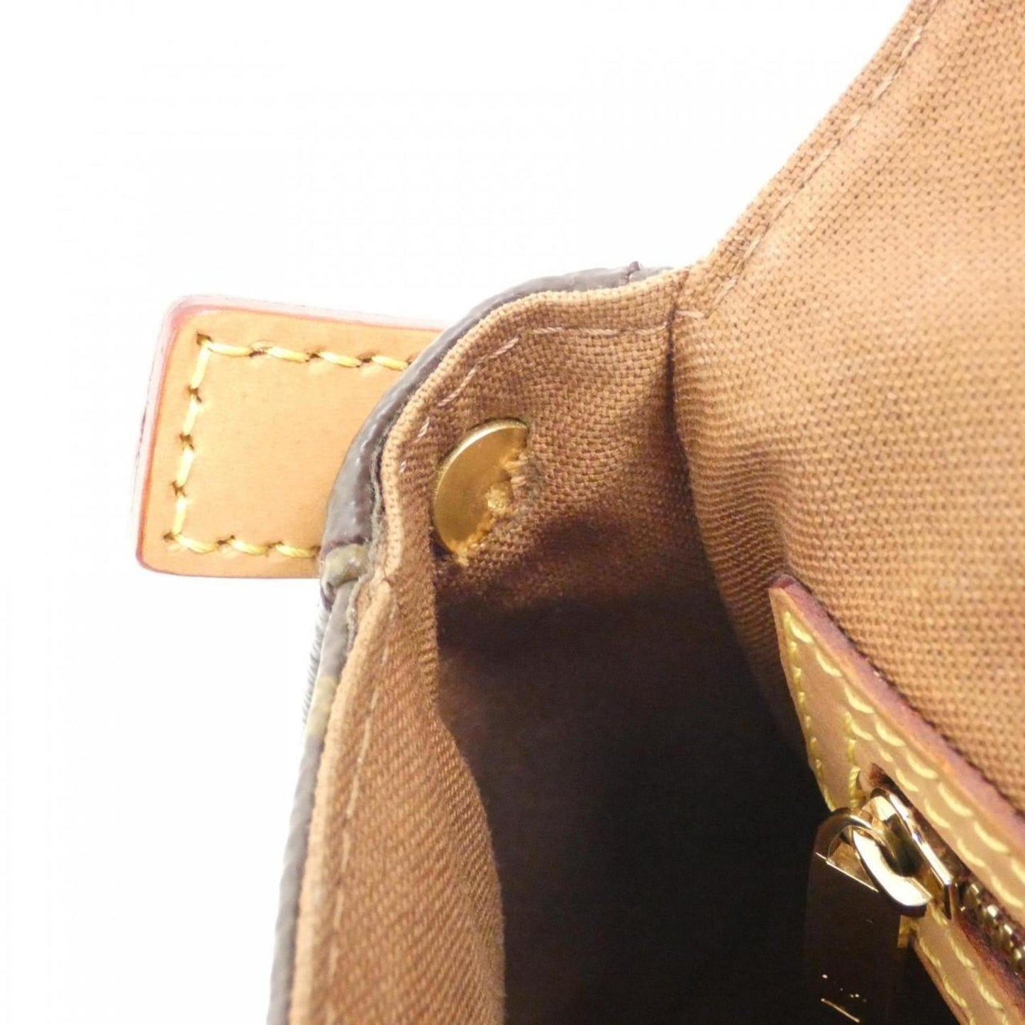 Louis Vuitton Coated Canvas Brown Shoulder Bags