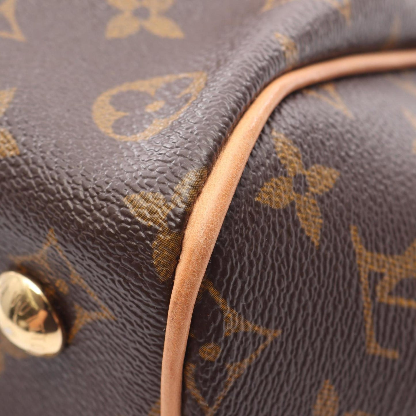 Louis Vuitton Coated Canvas Brown Handbags