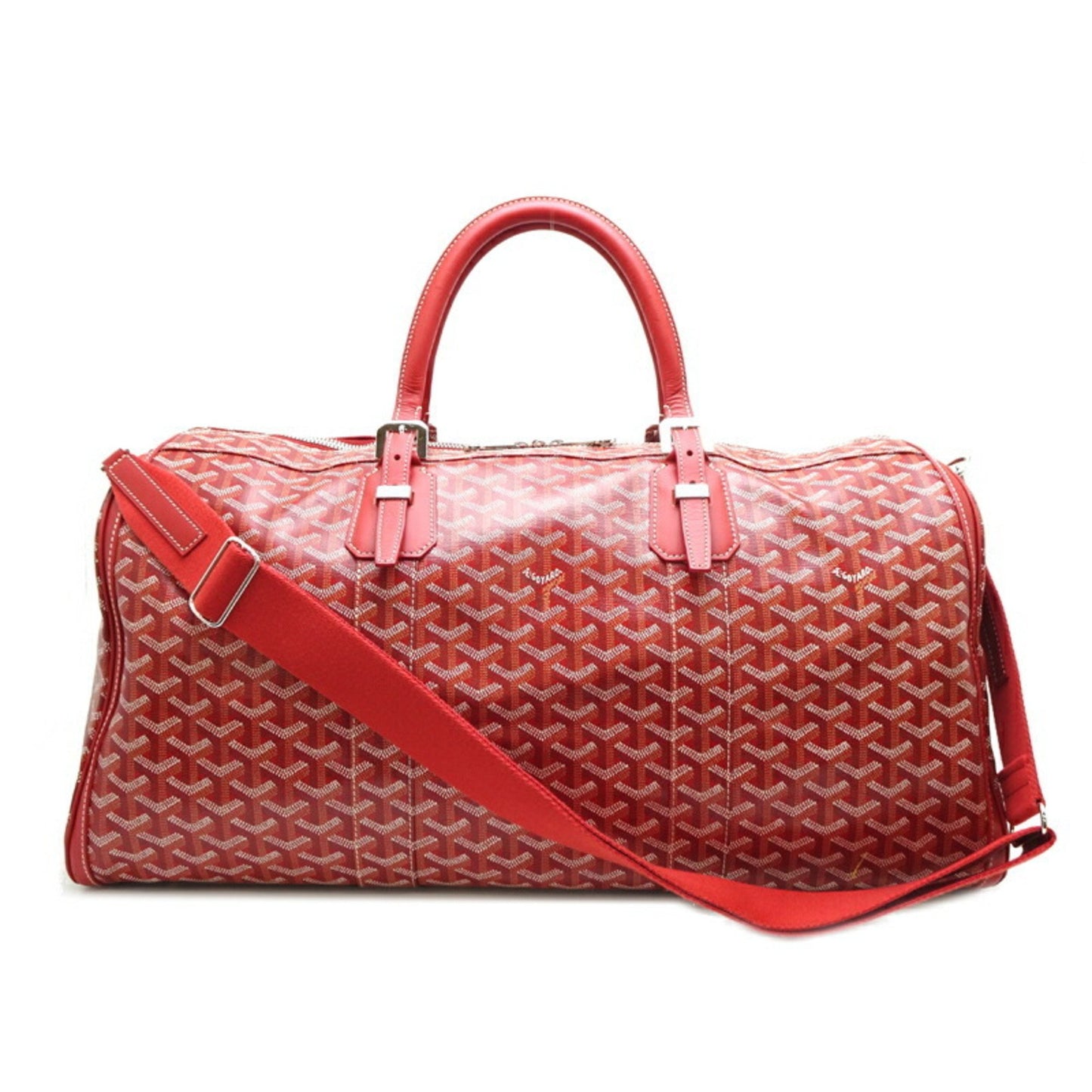 Goyard Pvc Red Travel Bags