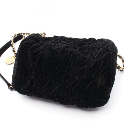 Chanel Velvet Black Shoulder Bags