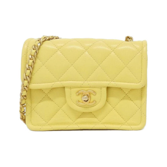 Chanel Calfskin Yellow Shoulder Bags