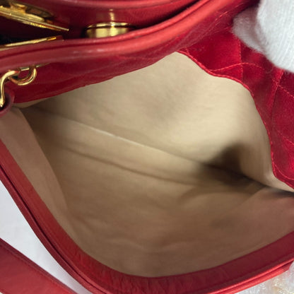 Chanel Satin Red Shoulder Bags