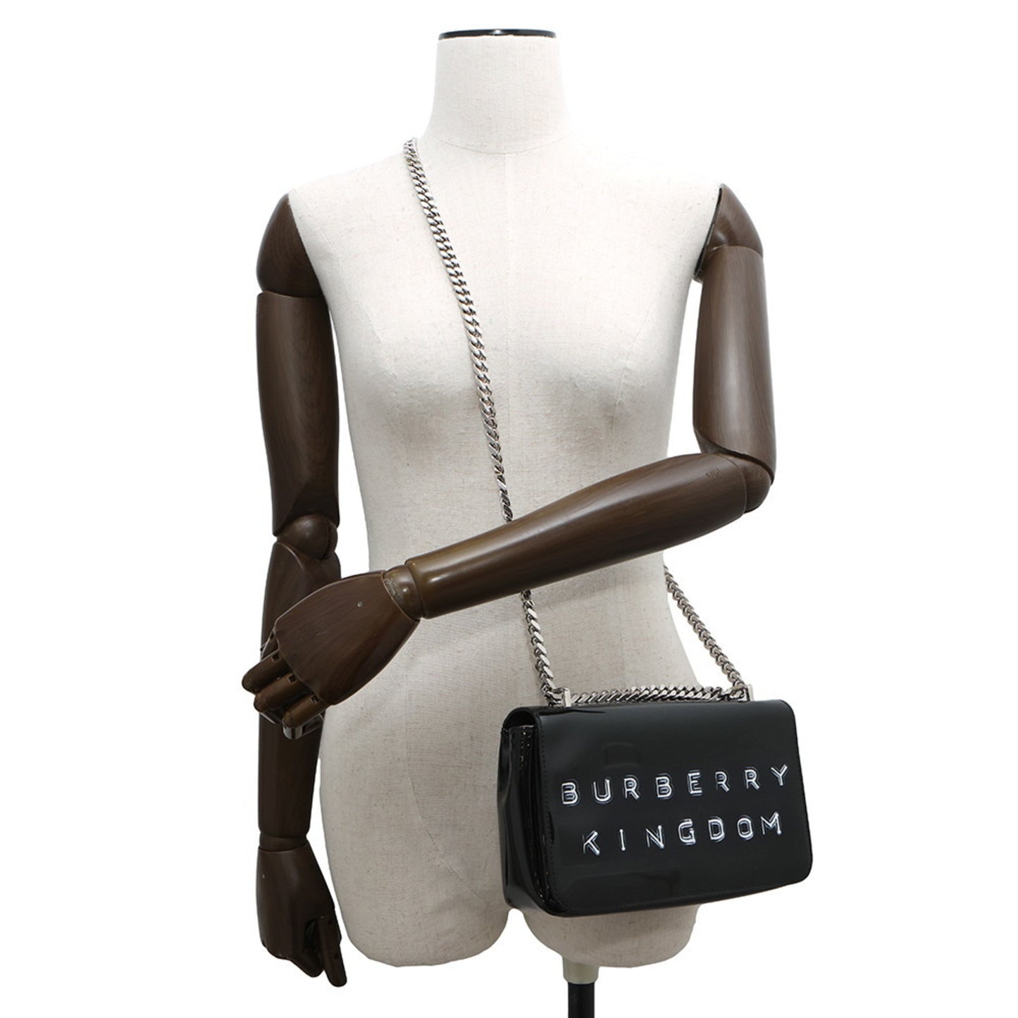 Burberry Patent Black Shoulder Bags