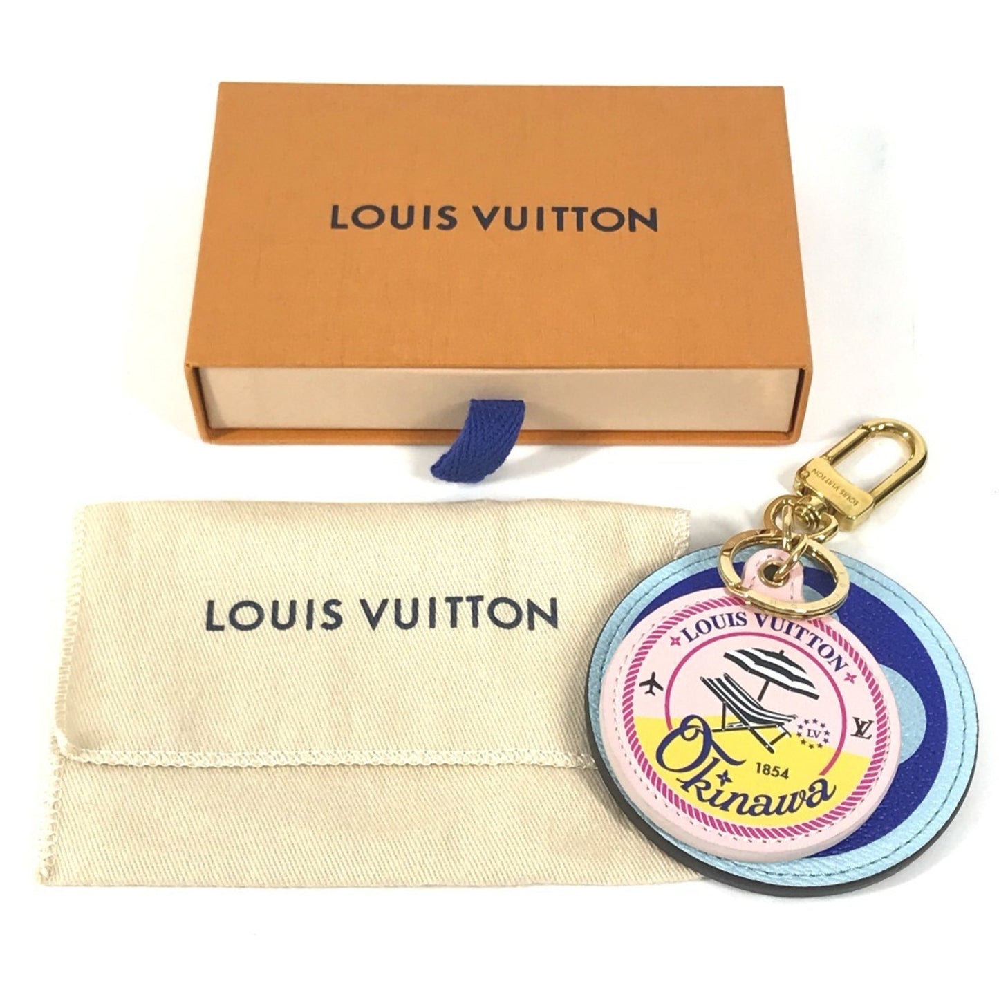 Louis Vuitton Monogram Canvas Blue Key Rings