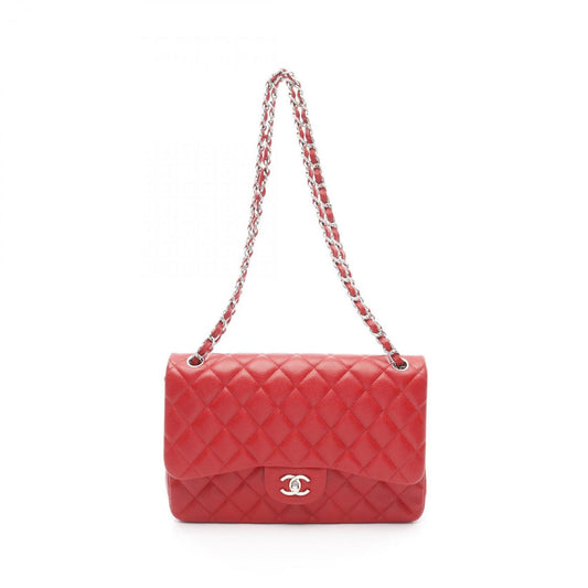 Chanel Calfskin Red Shoulder Bags