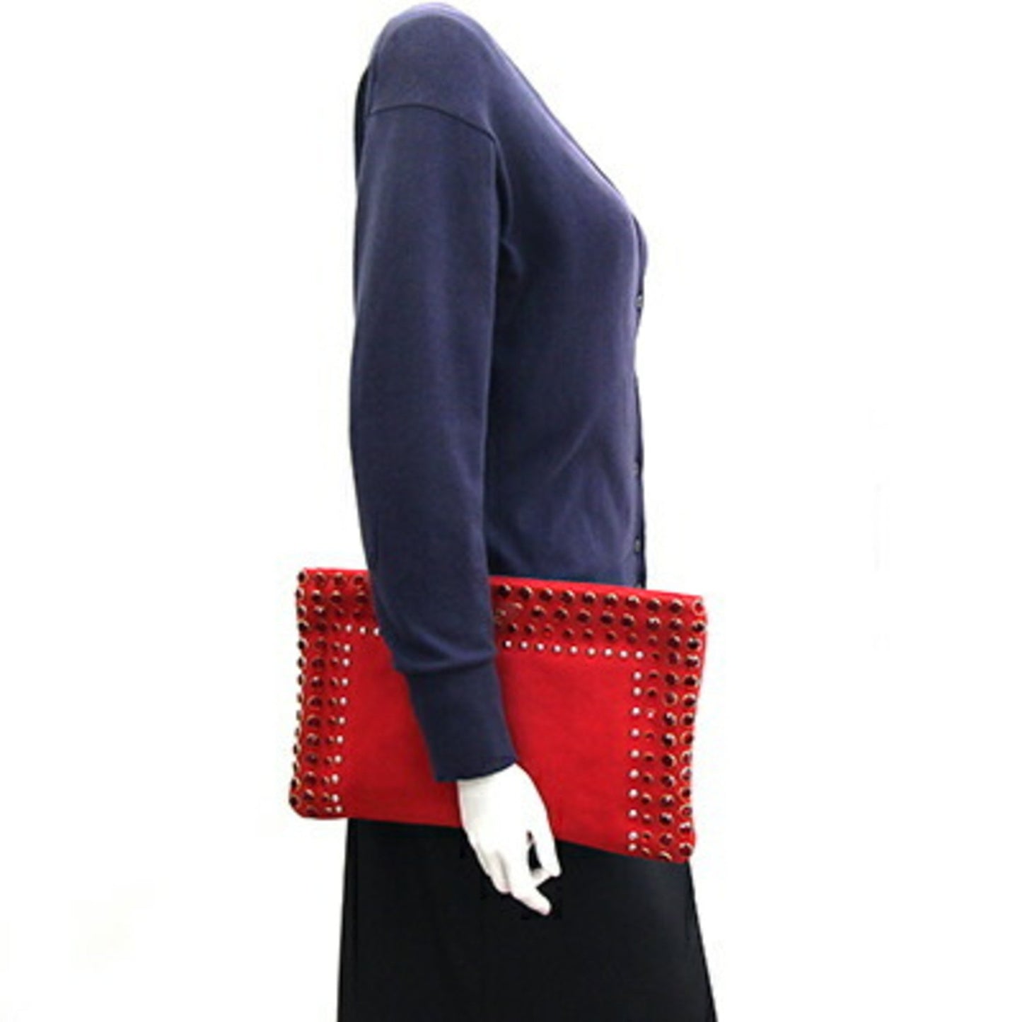 Prada Canvas Red Clutch Bags