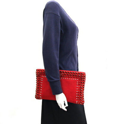 Prada Canvas Red Clutch Bags