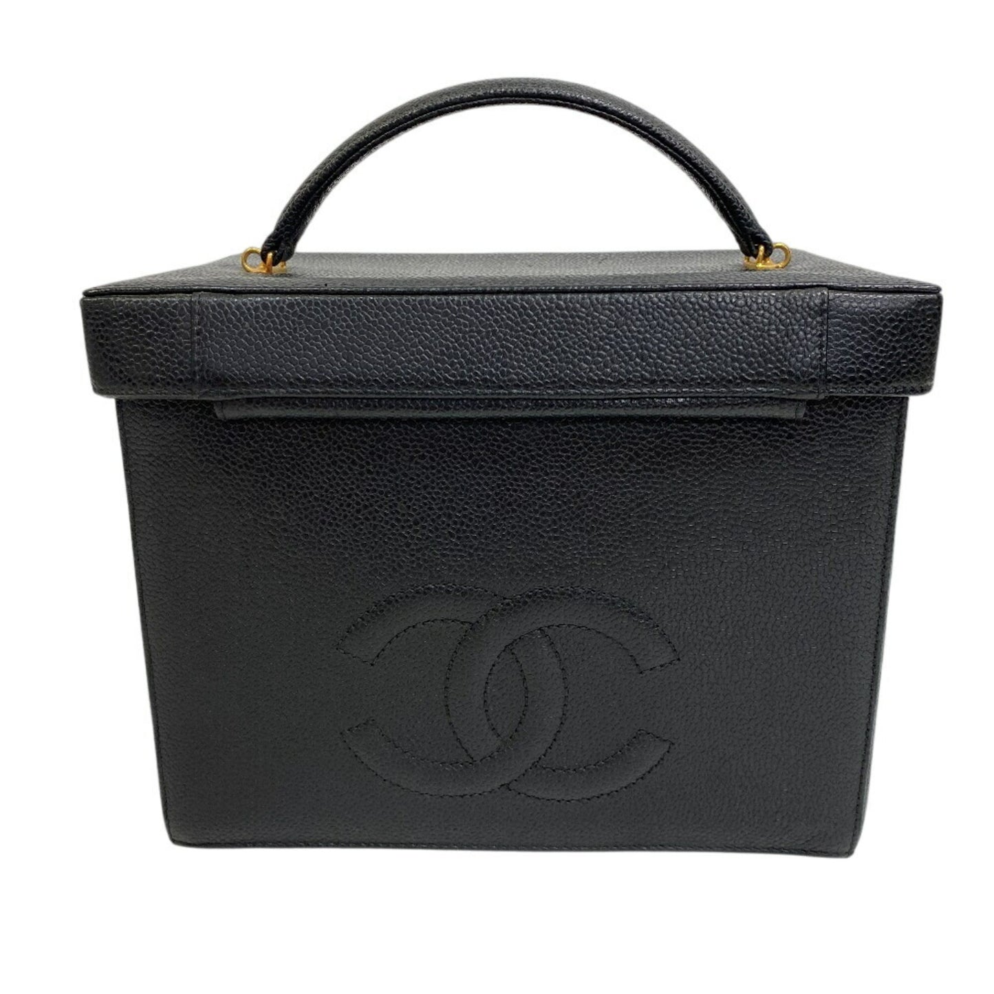 Chanel Calfskin Black Handbags