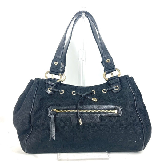 Bvlgari Canvas Black Shoulder Bags