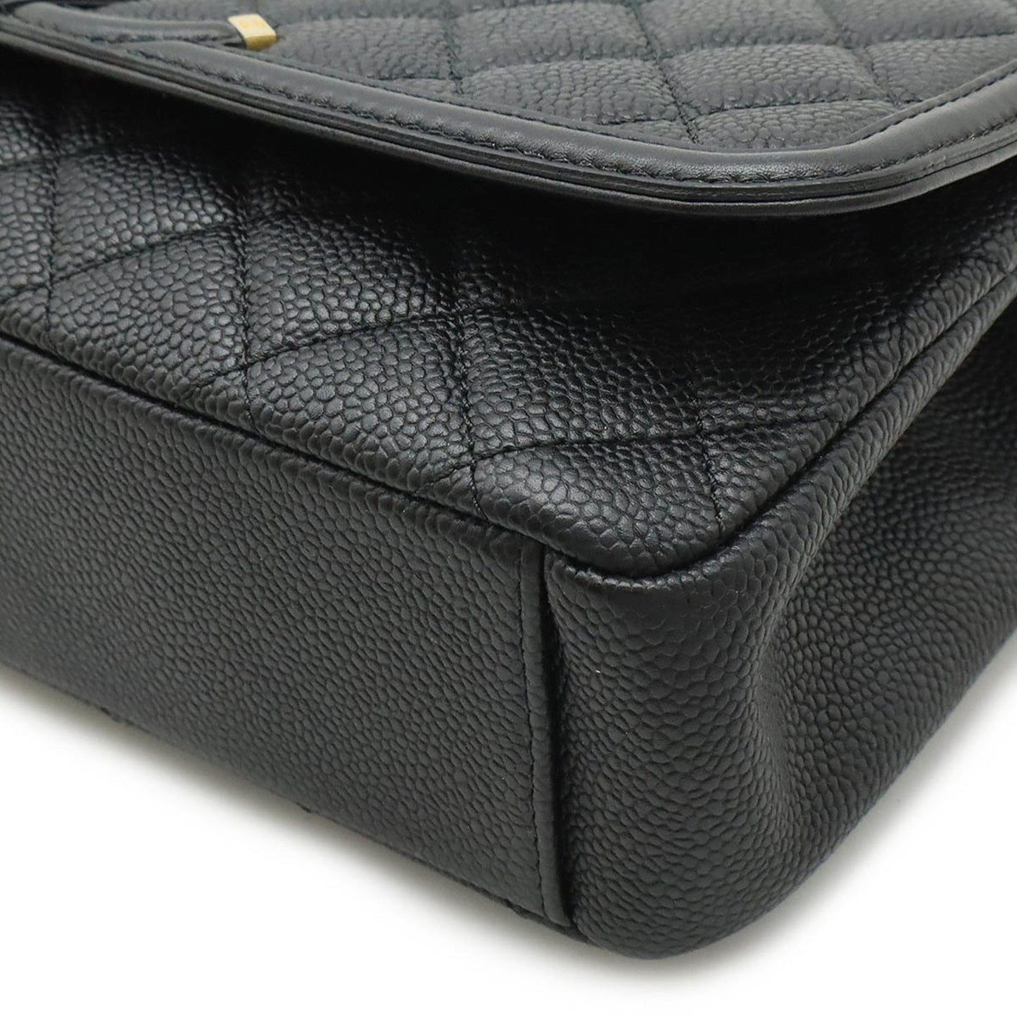 Chanel Calfskin Black Shoulder Bags