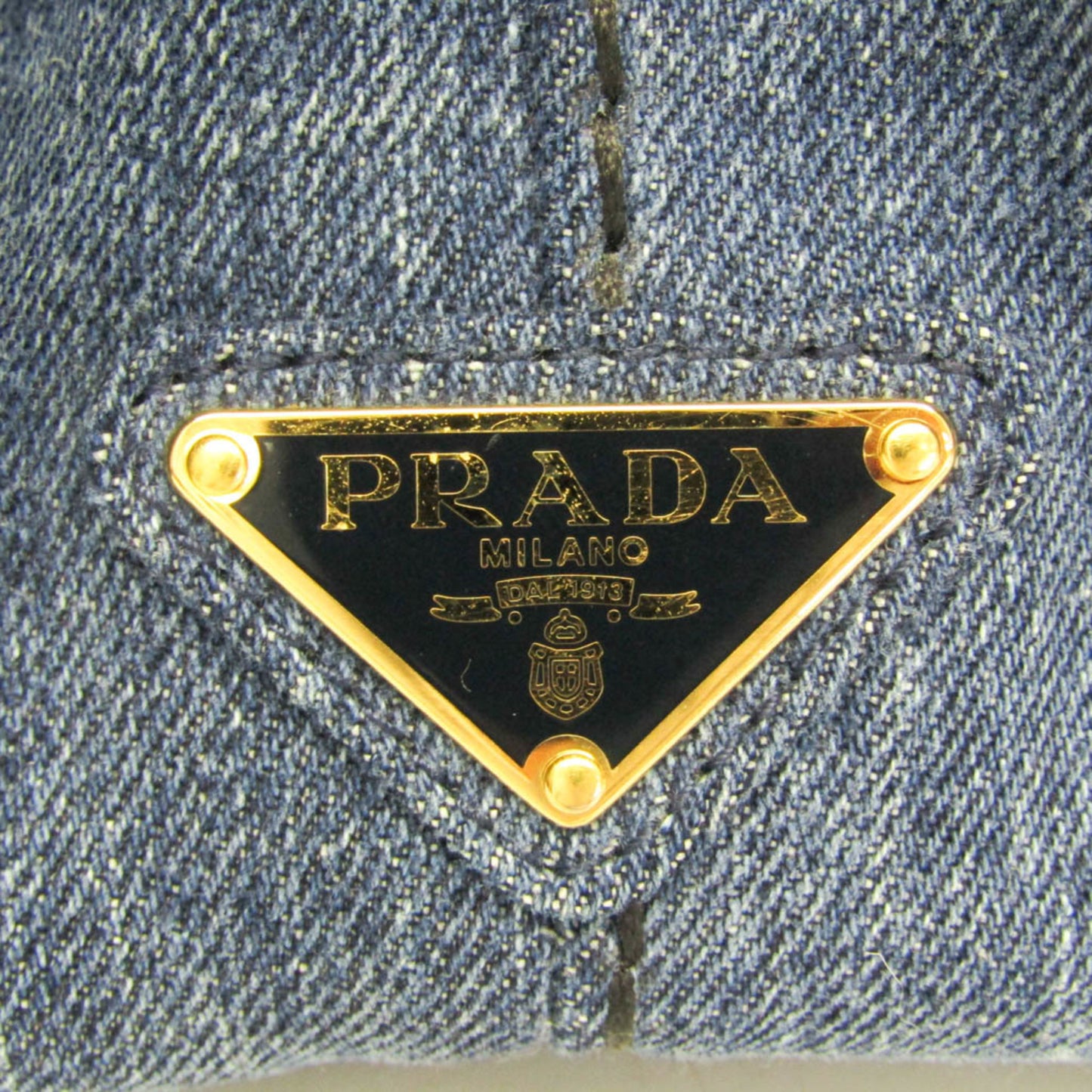 Prada Denim Blue Shoulder Bags