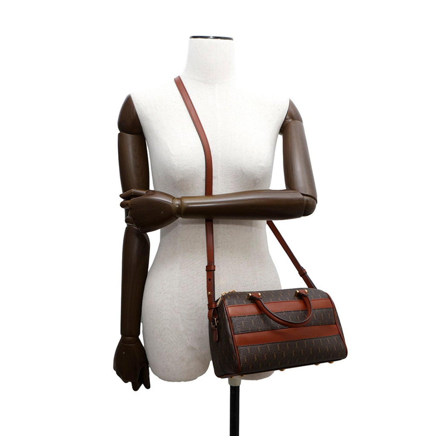 Saint Laurent Pvc Brown Handbags