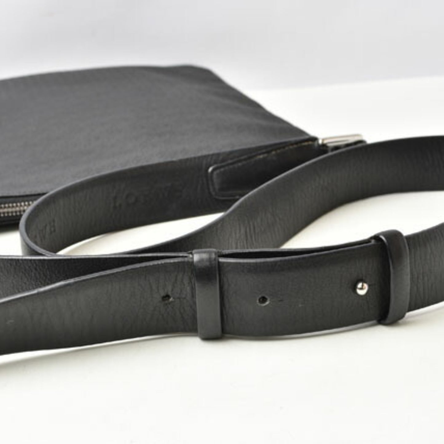 Loewe Coated Canvas Black Shoulder Bags