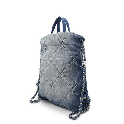 Chanel Denim Blue Backpacks
