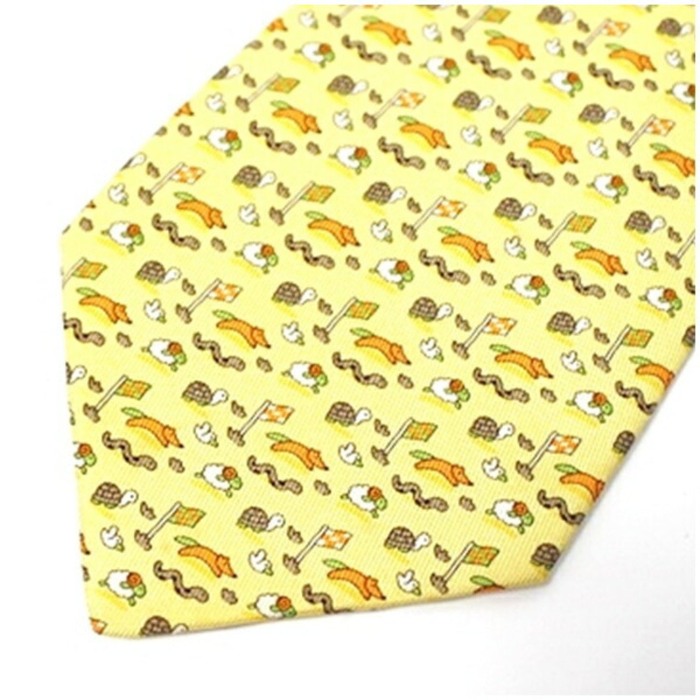 Salvatore Ferragamo Silk Yellow Ties