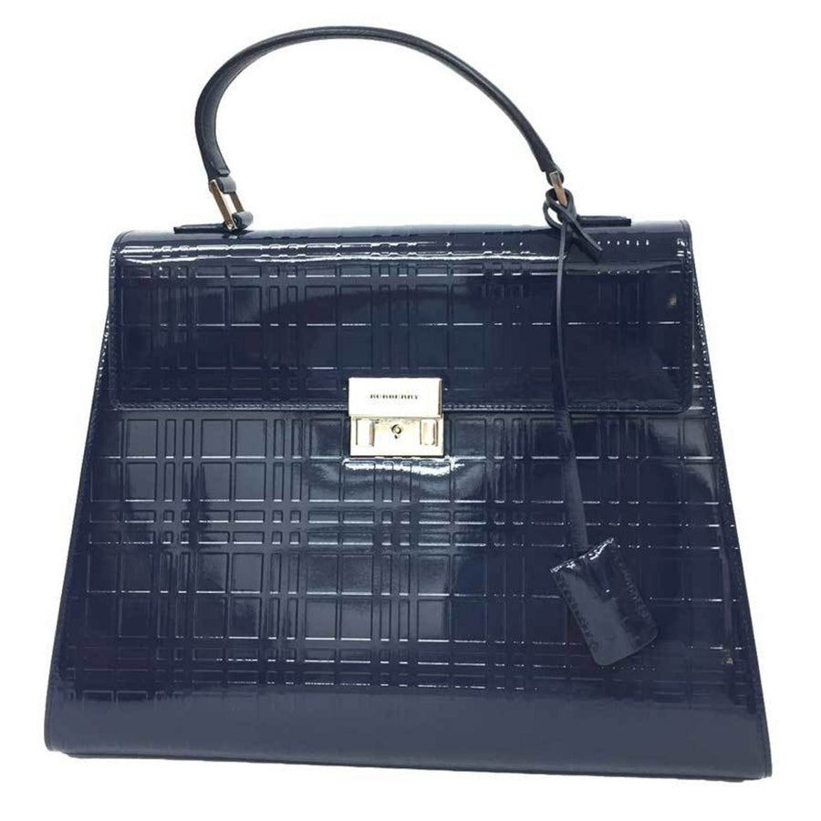 Burberry Patent Blue Handbags