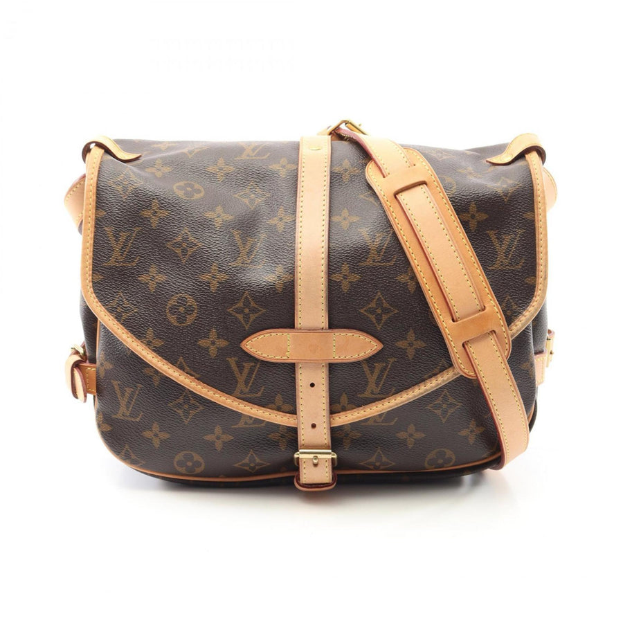 Louis Vuitton Coated Canvas Brown Shoulder Bags