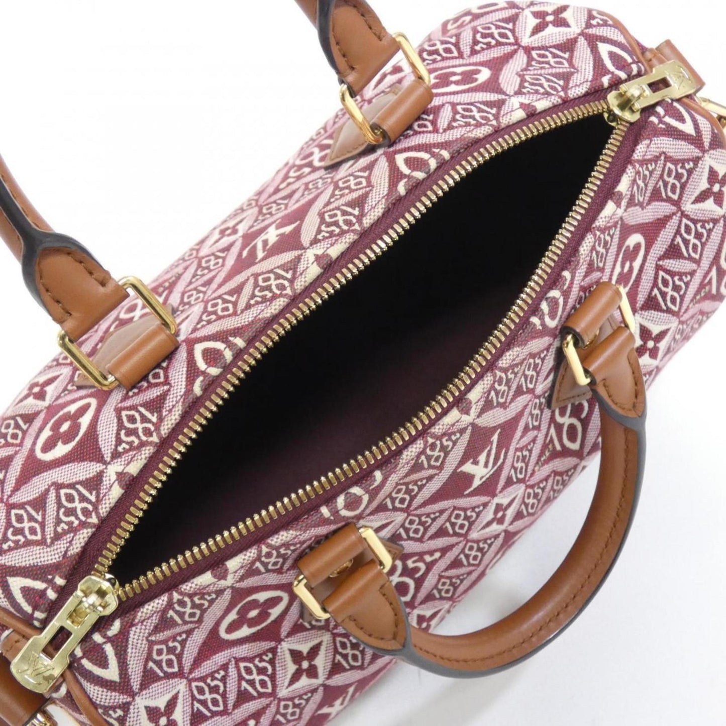 Louis Vuitton Woven Fabric Red Travel Bags