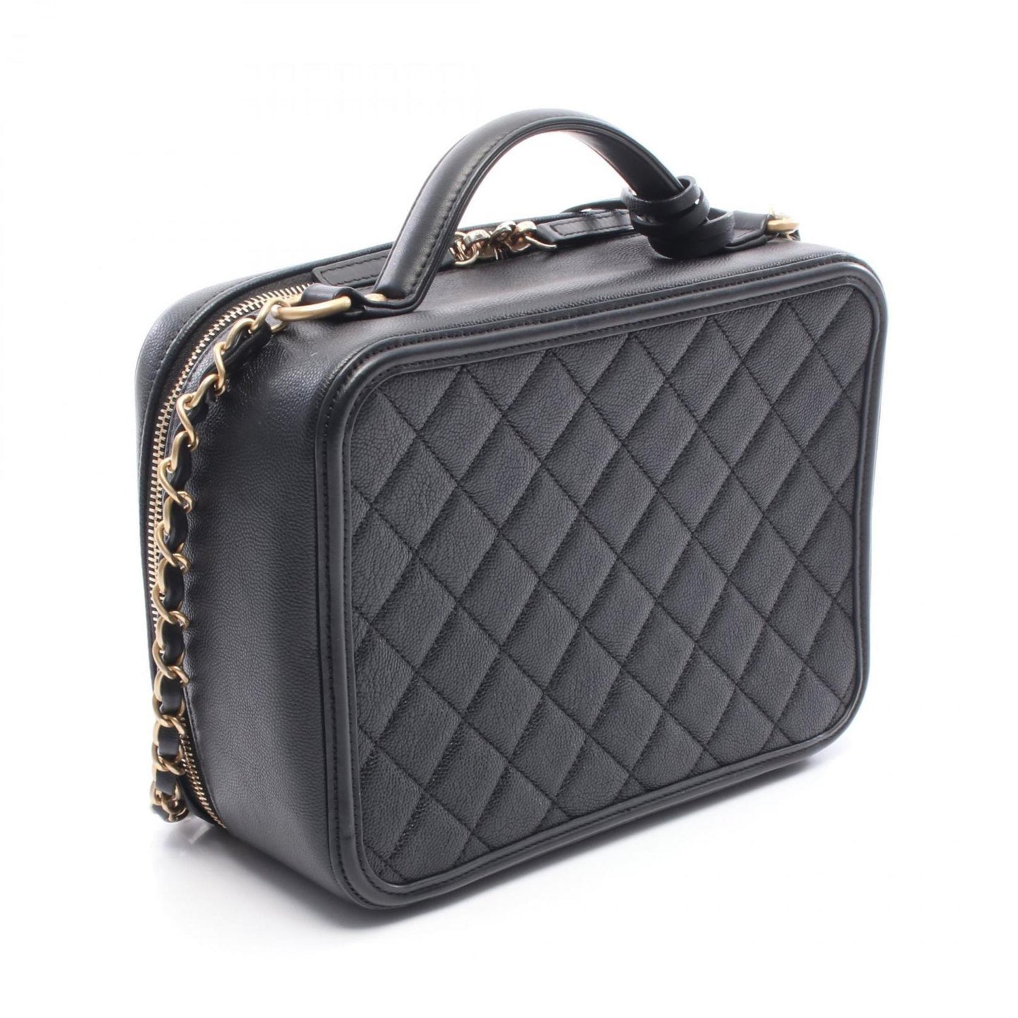 Chanel Calfskin Black Shoulder Bags