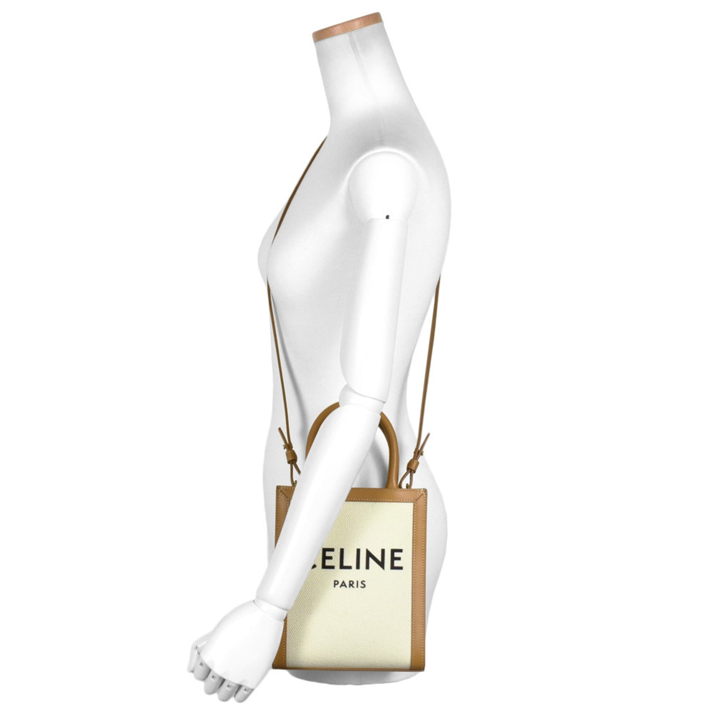 Celine Canvas Brown Shoulder Bags