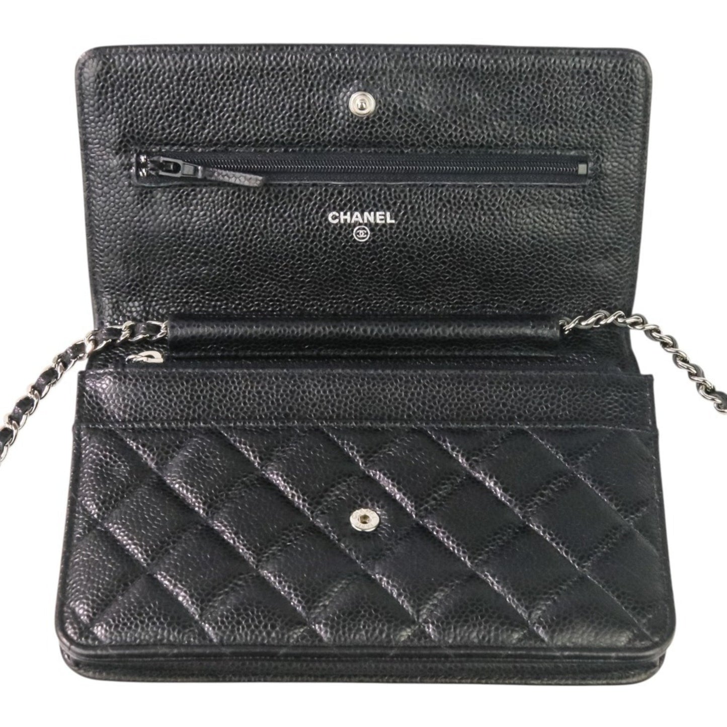 Chanel Calfskin Black Shoulder Bags