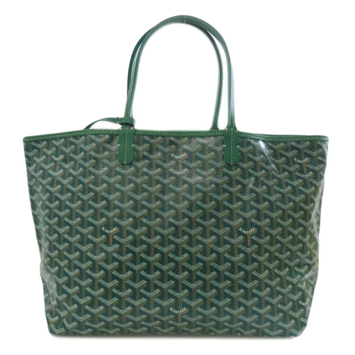 Goyard Coated Canvas Green Tote Bags
