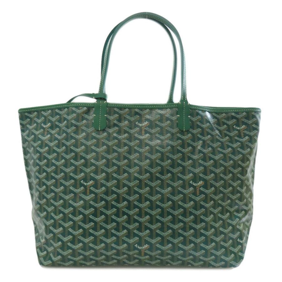 Goyard Coated Canvas Green Tote Bags