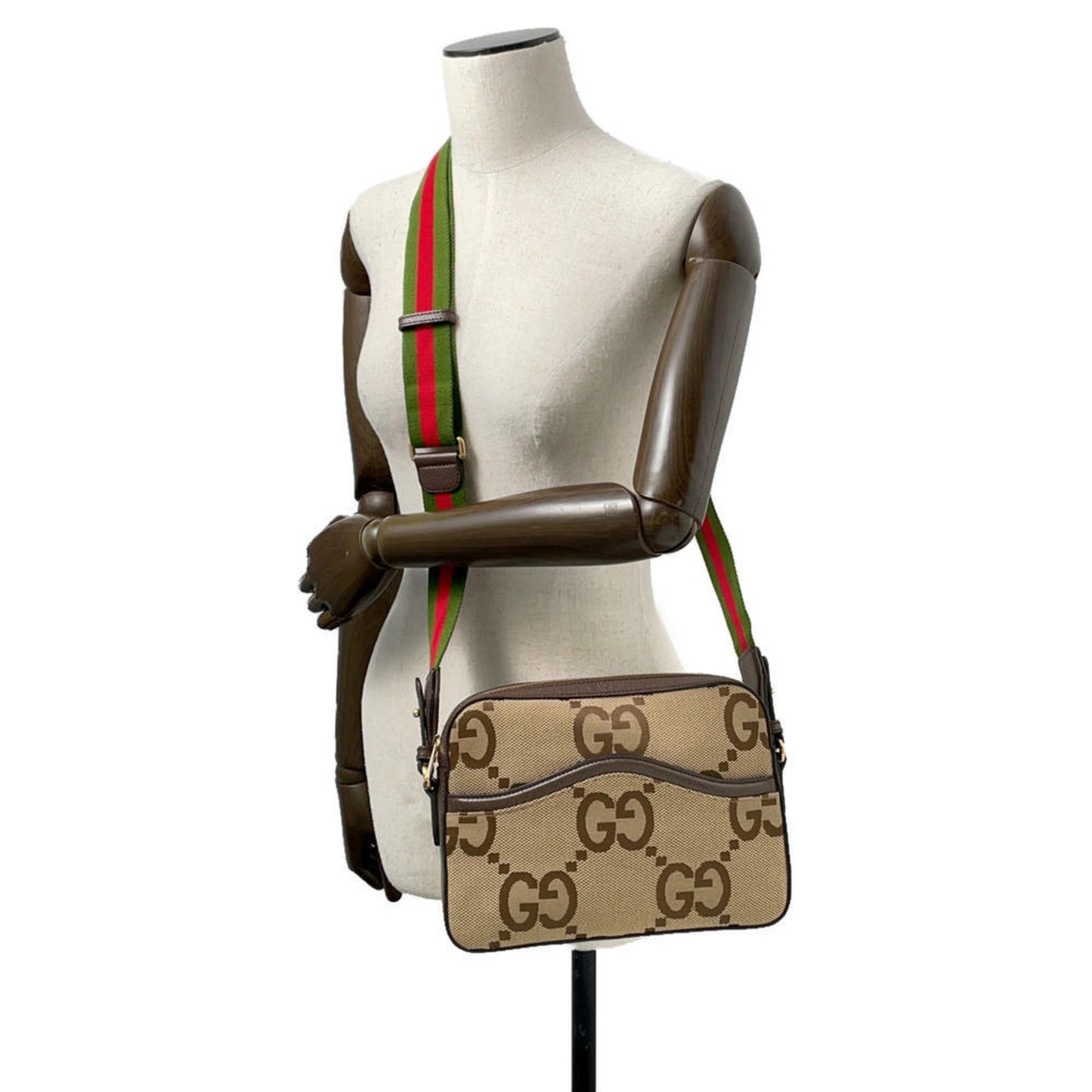 Gucci Canvas Brown Shoulder Bags