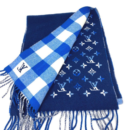 Louis Vuitton Wool Blue Scarves